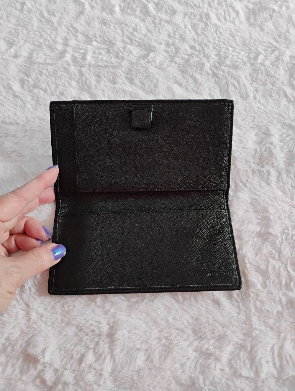 Coach Signature Canvas Checkbook Wallet